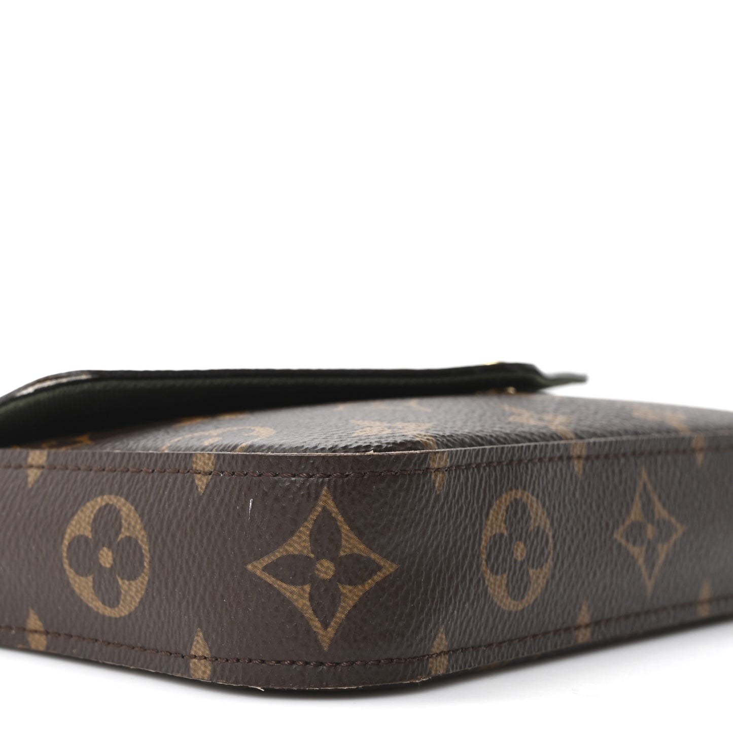 Monogram Felicie Strap & Go Kaki