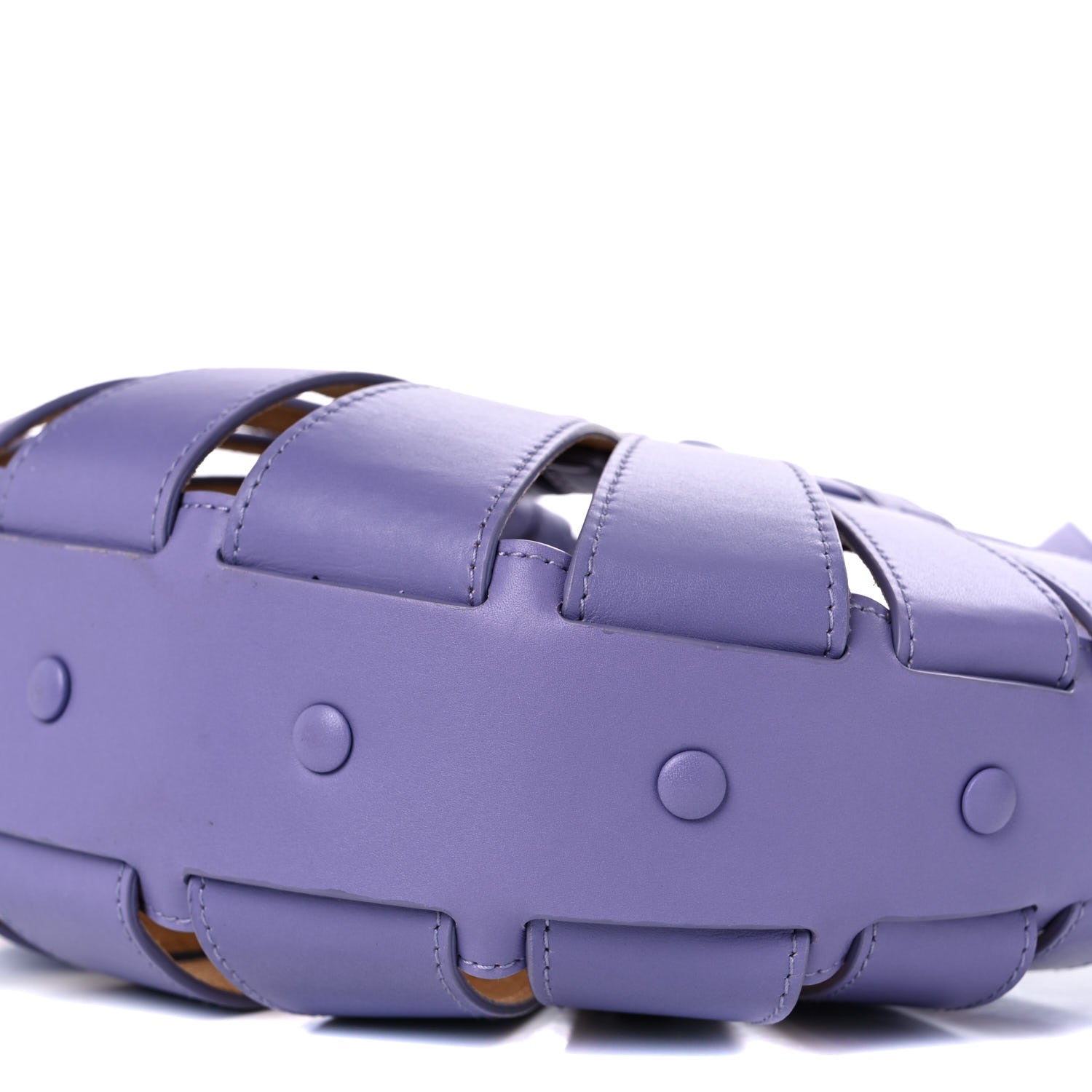 Bottega Veneta French Calfskin Shell Lavender 12 of 13