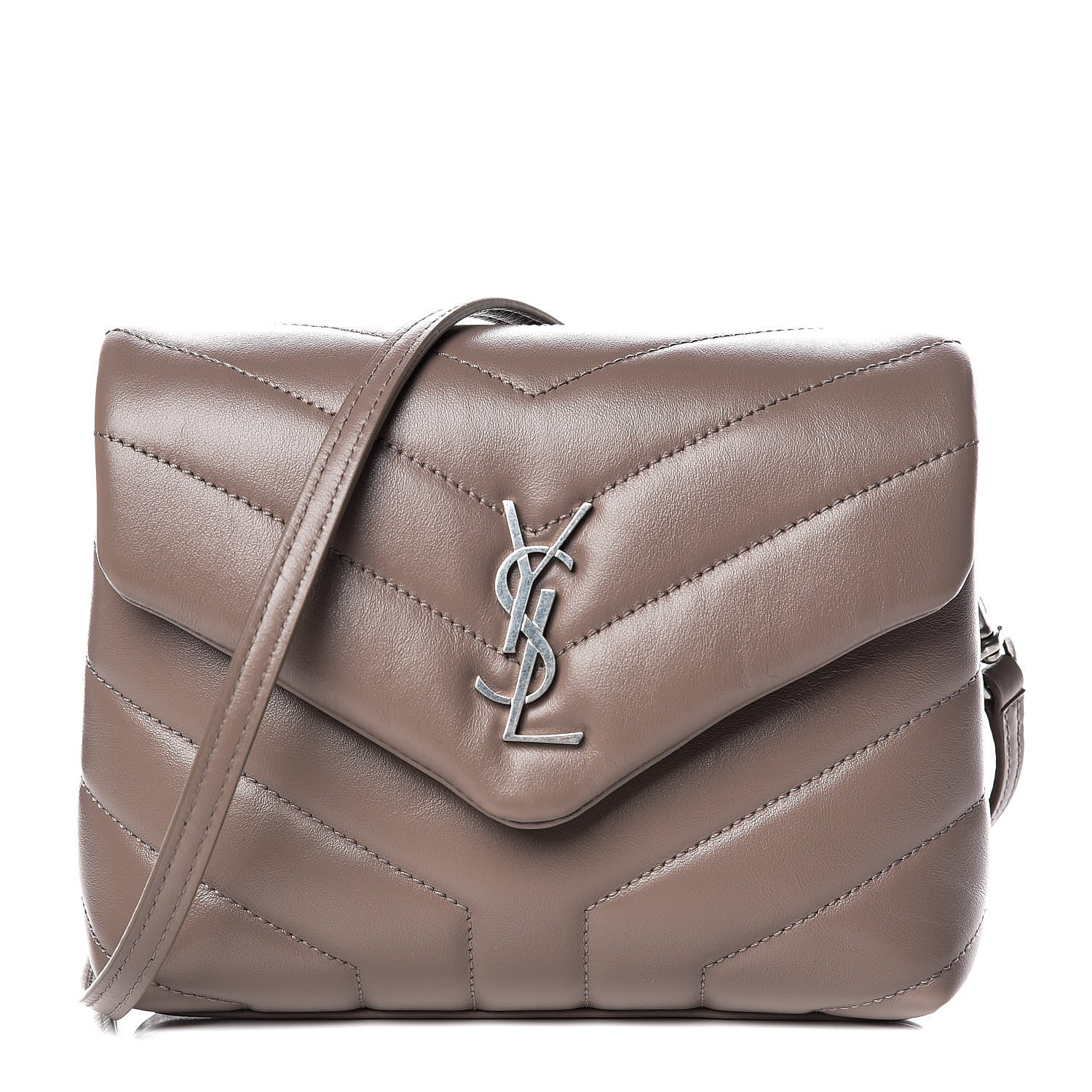 Saint Laurent Calfskin Y Quilted Monogram Toy Loulou Crossbody Bag Fard 1 of 10
