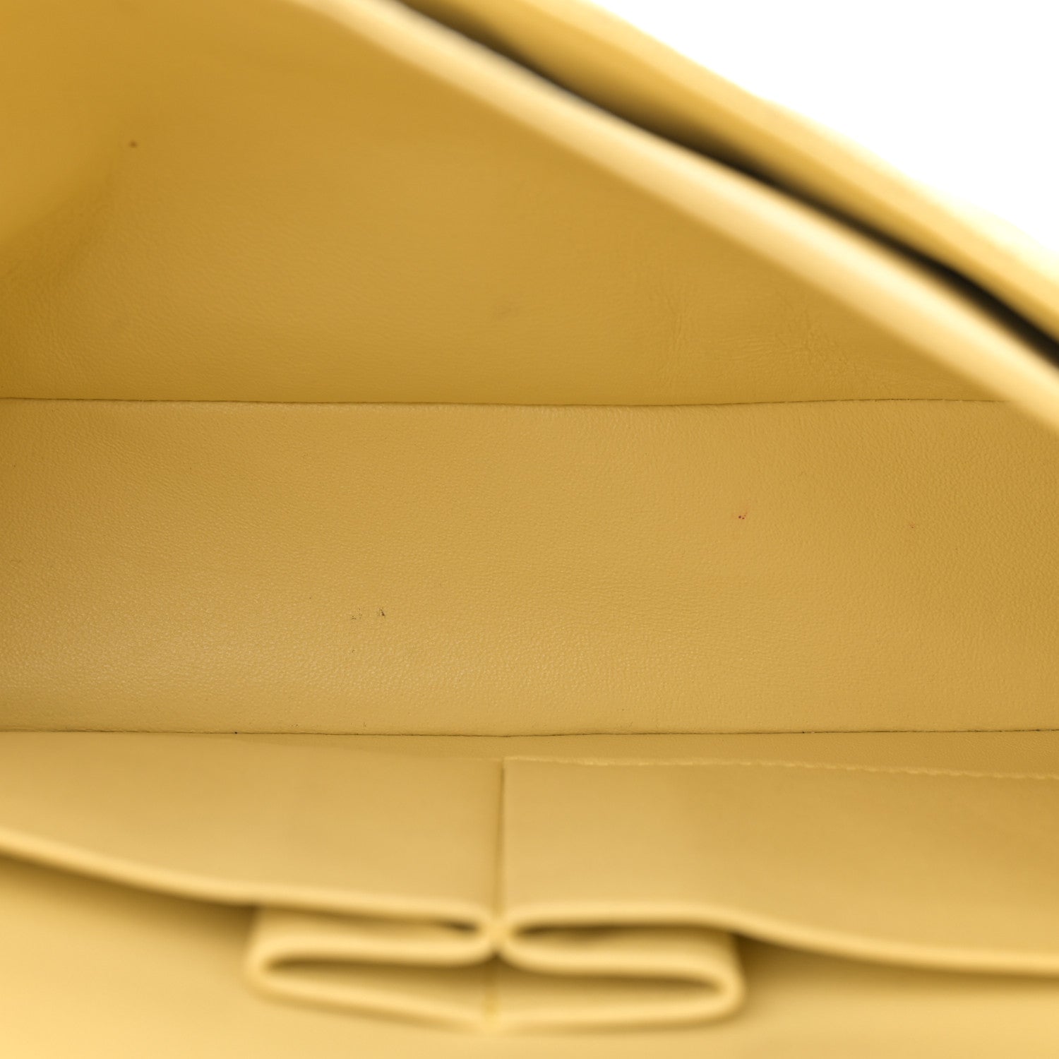 Chanel Caviar Quilted Medium Double Flap Light Yellow 5 of 12