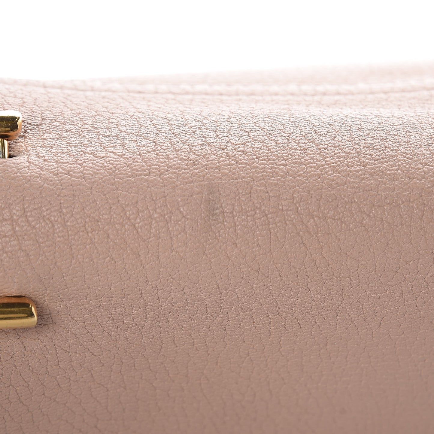 Grained Goatskin Drew Shoulder Bag Biscotti Beige
