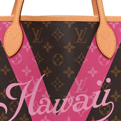 Louis Vuitton Monogram Hawaii V Neverfull MM Hot Pink 10 of 13