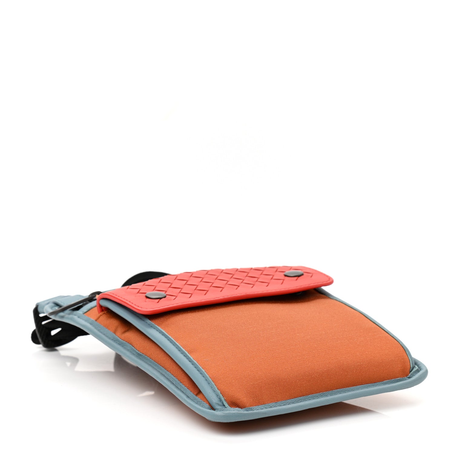 Bottega Veneta Nappa Intrecciato Nylon High Tech Crossbody Pouch Multicolor 4 of 9