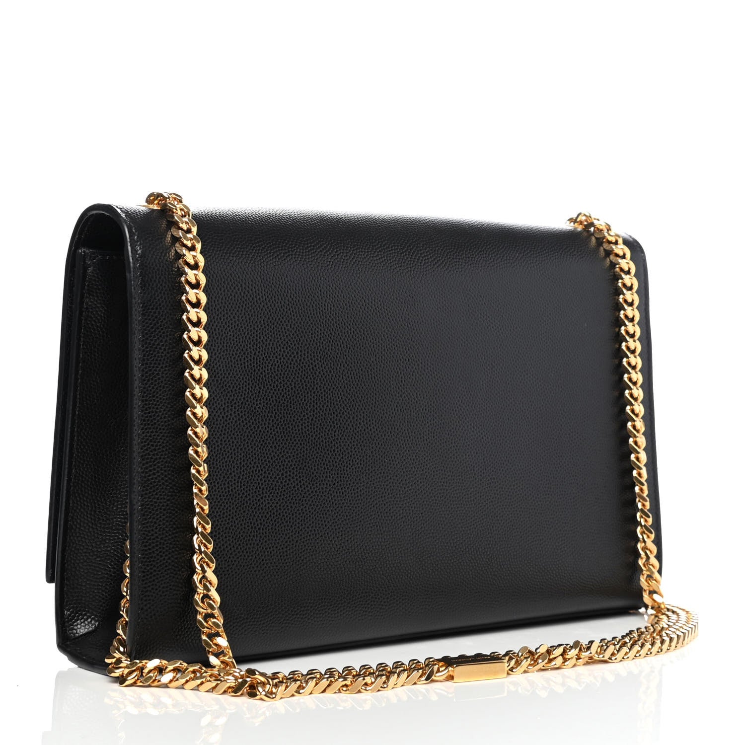 Saint Laurent Grain De Poudre Medium Classic Monogram Kate Satchel Black 2 of 4