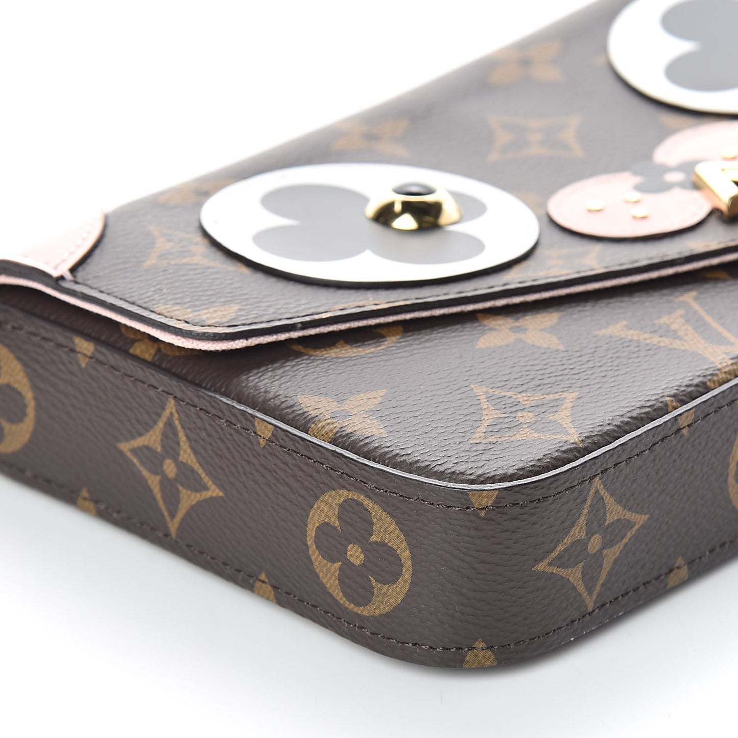 Monogram Valentine Dog Pochette Felicie Chain Wallet