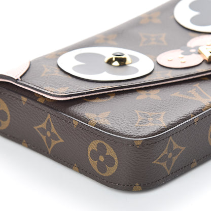 Louis Vuitton Monogram Valentine Dog Pochette Felicie Chain Wallet 7 of 9