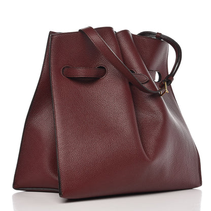 Mulberry Grained Calfskin Small Tyndale Bucket Bag Burgundy 3 of 8