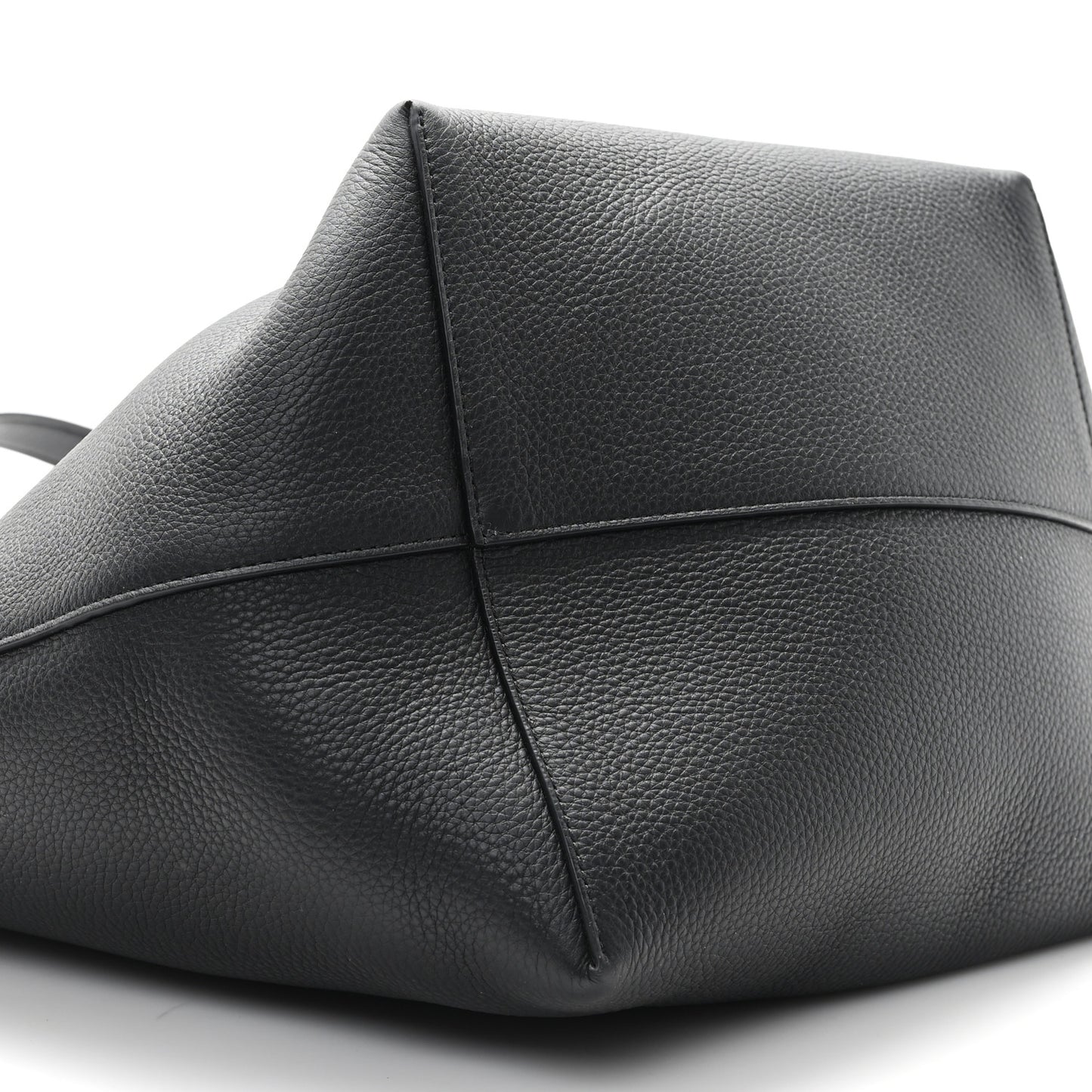 Grained Calfskin Large N/S Park Tote Black