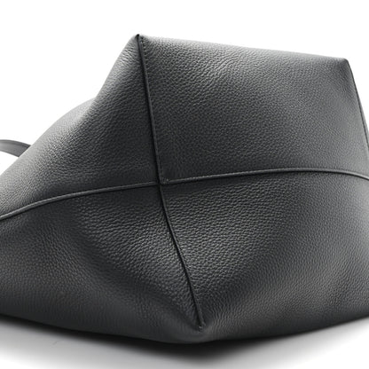 The Row Grained Calfskin Large N/S Park Tote Black 8 of 9