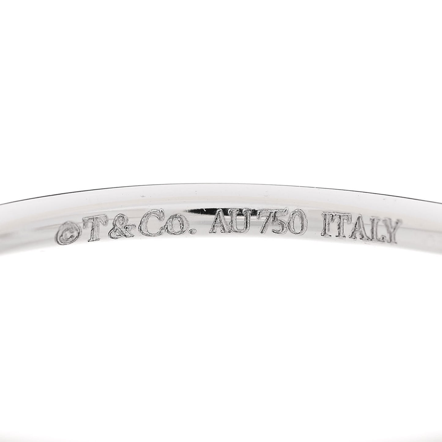 18K White Gold Diamond T Wire Ring 65 11