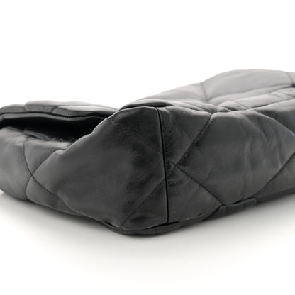 Chanel Goatskin Quilted Large Chanel 19 Flap Black 9 of 10
