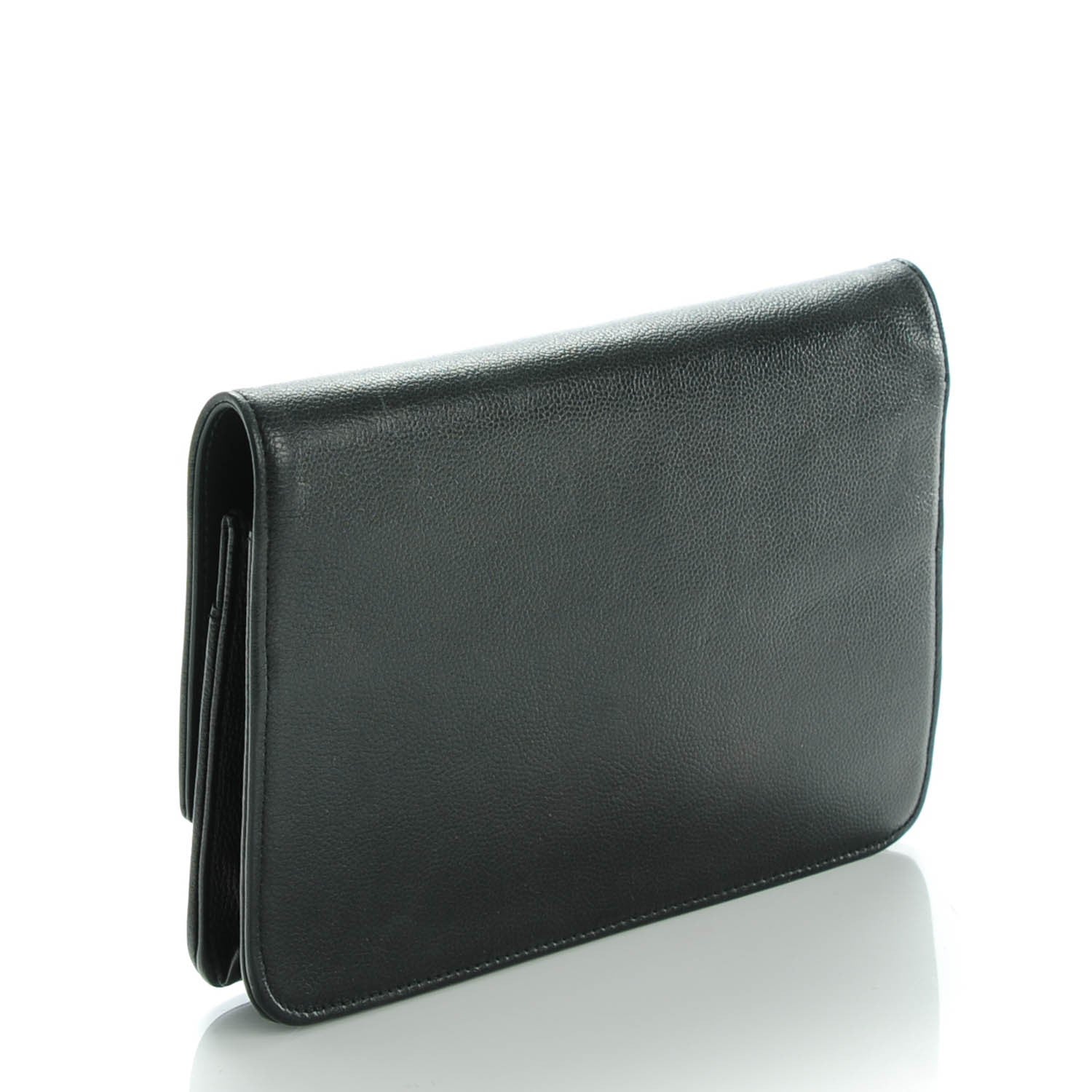 Chanel Caviar Sevruga Wallet On Chain WOC Black 3 of 8