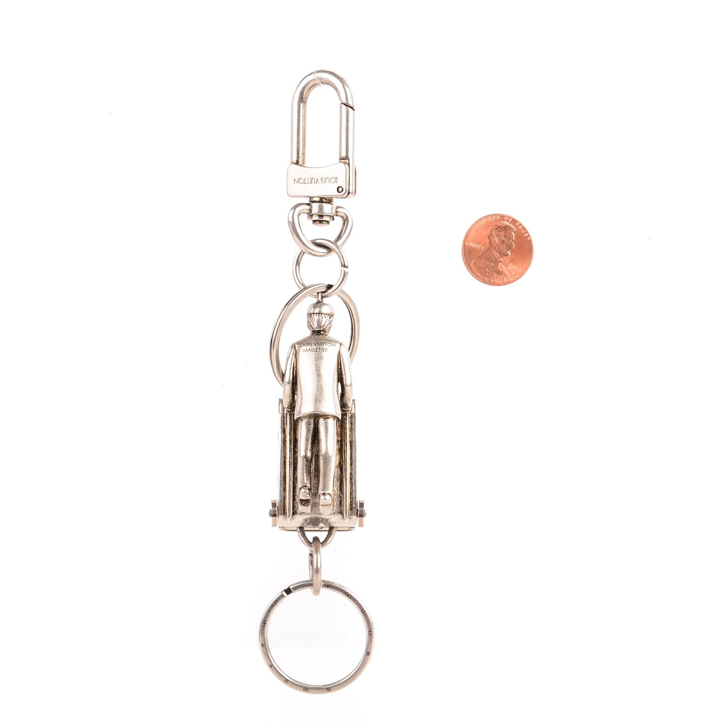 Louis Vuitton Palladium Porter Valet Key Holder Silver 2 of 7
