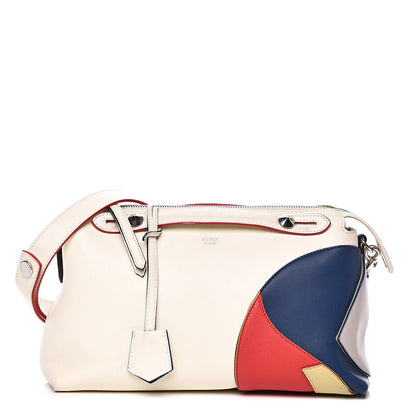 Fendi Vitello Dolce Marquetry Medium By The Way Boston Bag White Multicolor 1 of 18
