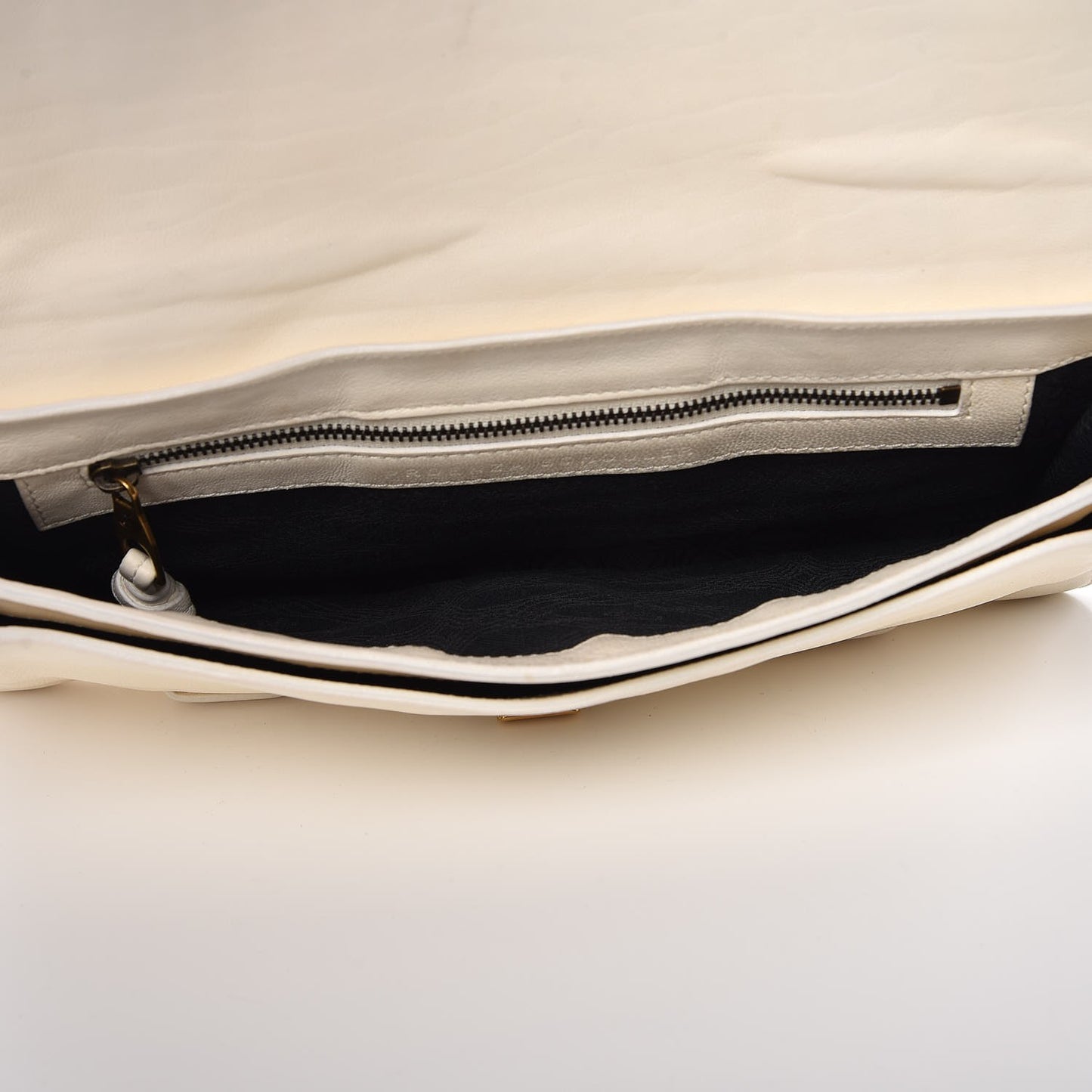 Lambskin PS1 Pochette Clutch Ivory