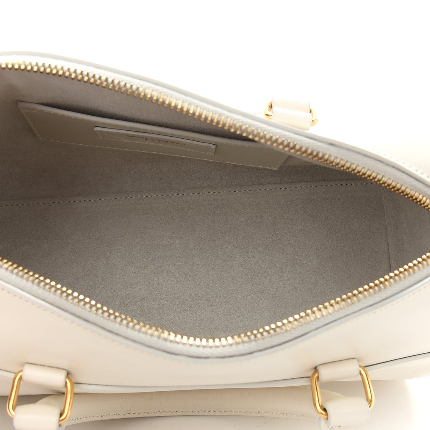 Calfskin Classic Baby Duffle Dove White