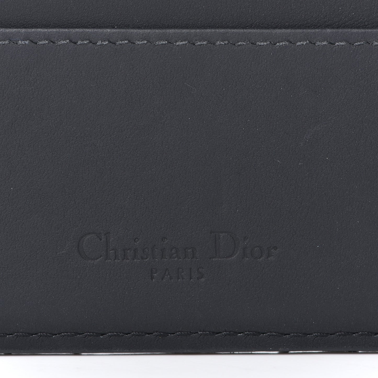 Ultra Matte Calfskin Lady Dior Card Holder Black
