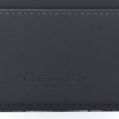 Christian Dior Ultra Matte Calfskin Lady Dior Card Holder Black 4 of 5