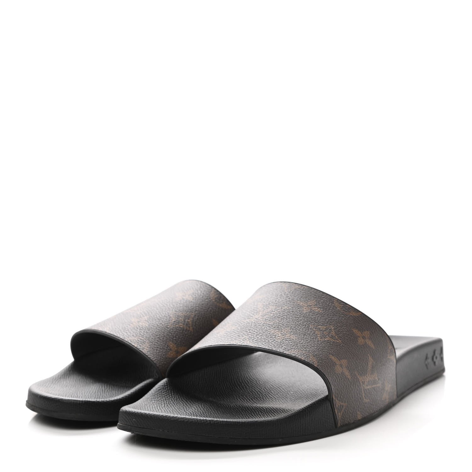 Louis Vuitton Rubber Monogram Mens Waterfront Mules 11 Macassar 3 of 8