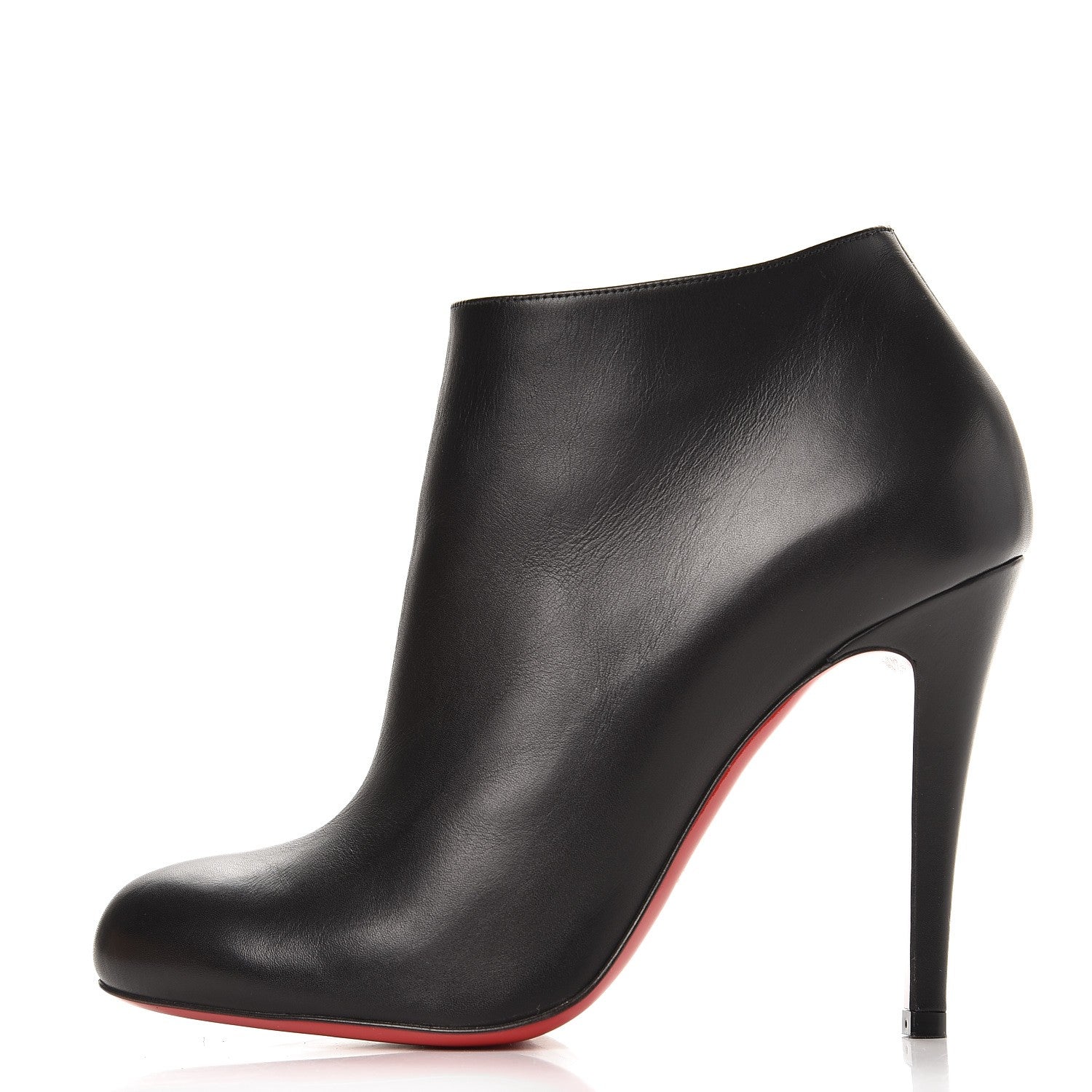 Christian Louboutin Calfskin Belle 100 Ankle Boots 37.5 Black 1 of 8