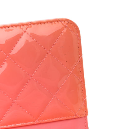 Chanel Patent Quilted Wallet On Chain WOC Coral 17 of 17