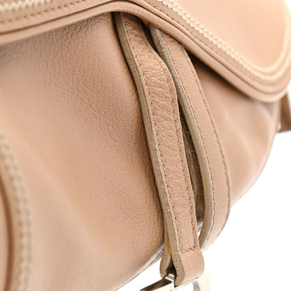 Christian Dior Grained Calfskin Saddle Bag Beige 13 of 14