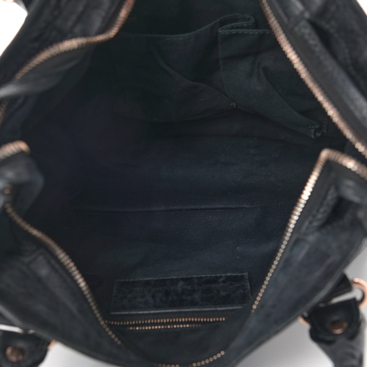 Agneau Giant 12 Rose Gold Hardware Town Black