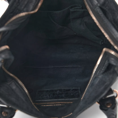 Balenciaga Agneau Giant 12 Rose Gold Hardware Town Black 9 of 16