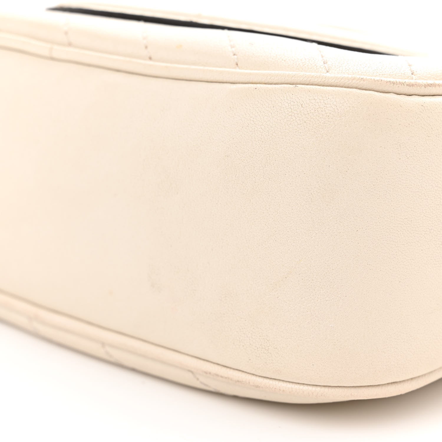 Gucci Sakai Be Green Calfskin Diagonal Stitched Small Blondie Shoulder Bag Mystic White 9 of 18