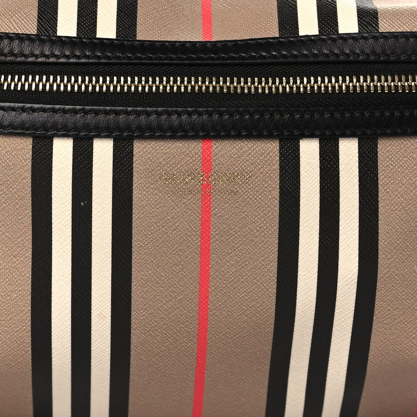 E-Canvas Icon Stripe Sonny Bum Bag Archive Beige