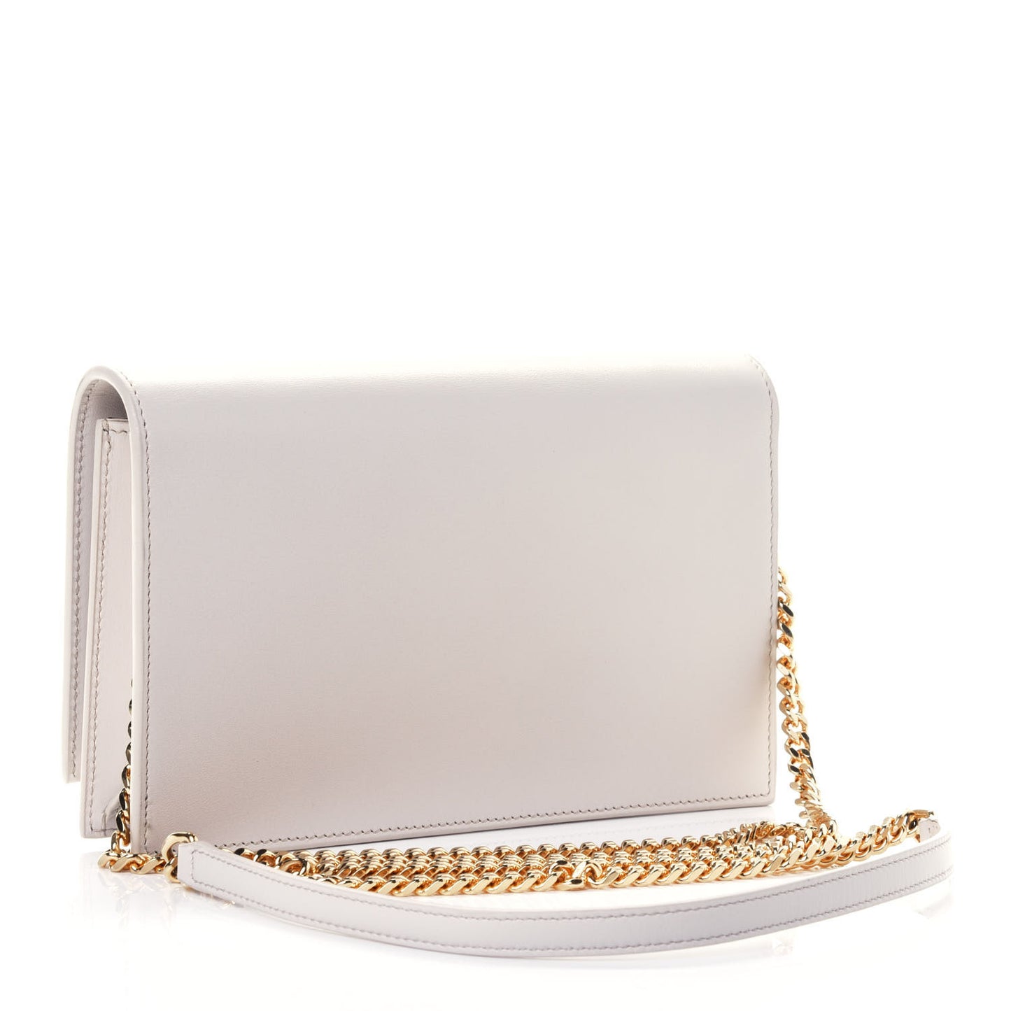 Smooth Calfskin Classic Monogram Kate Tassel Chain Wallet Porcellana