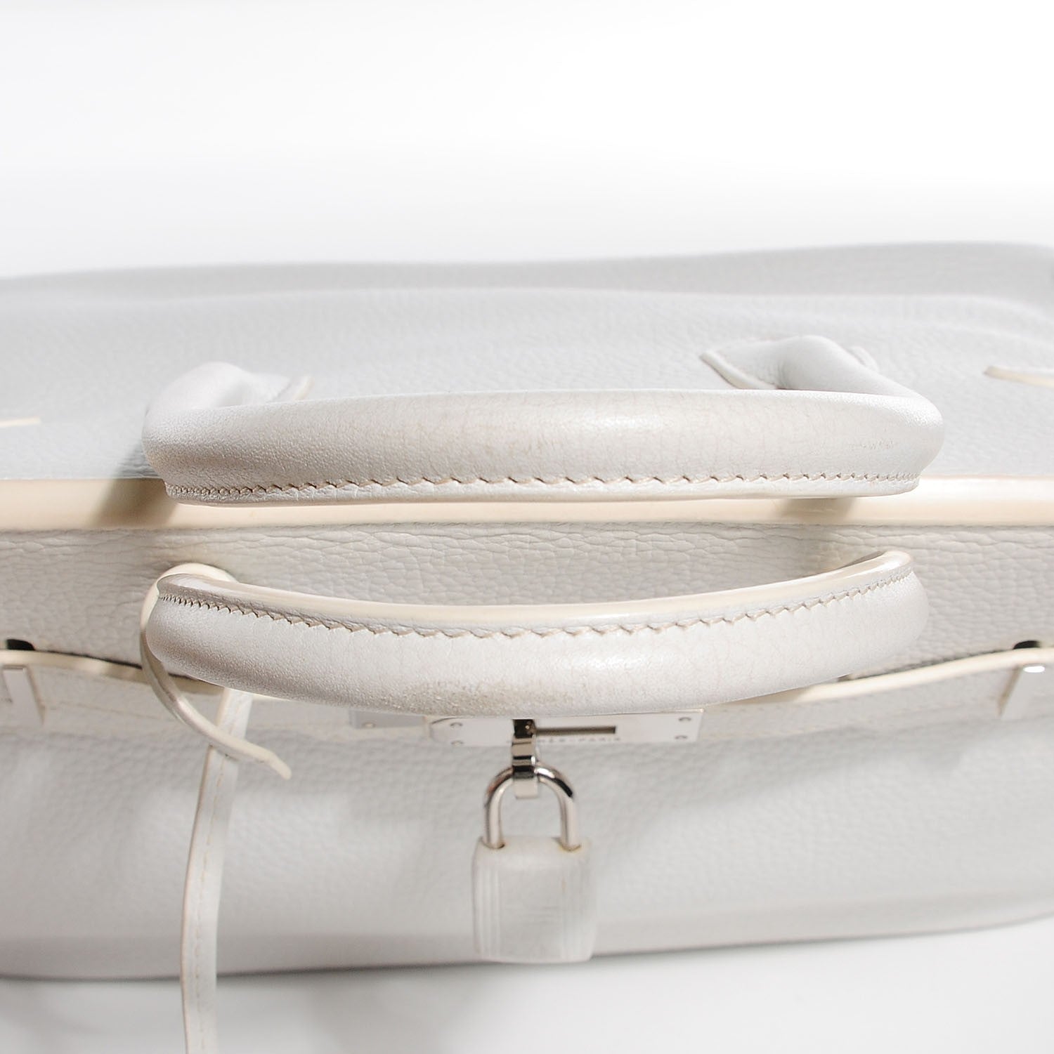 Hermes Taurillon Clemence Birkin 30 White 12 of 28