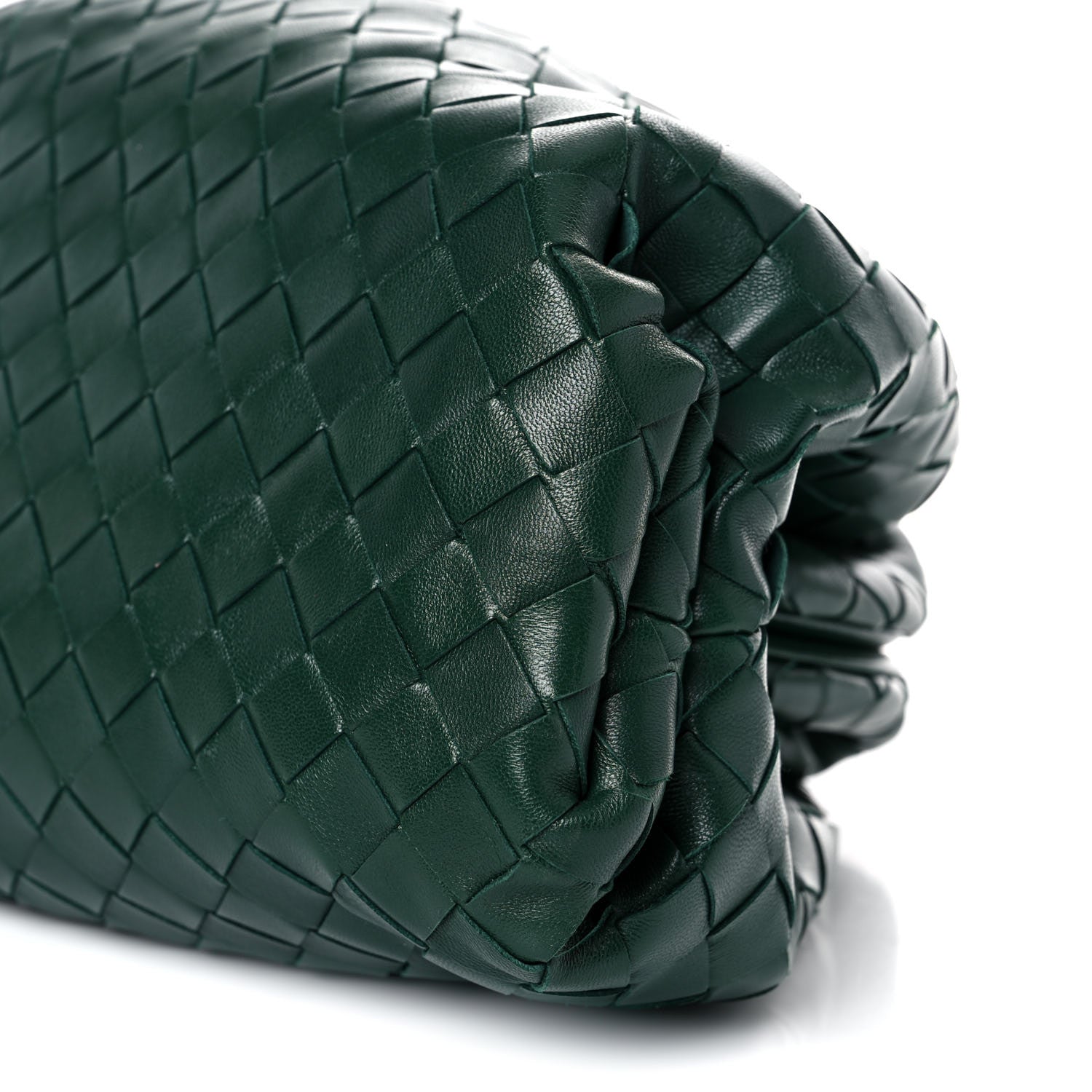 Bottega Veneta Nappa Maxi Intrecciato The Pouch Oversized Clutch Raintree 8 of 8