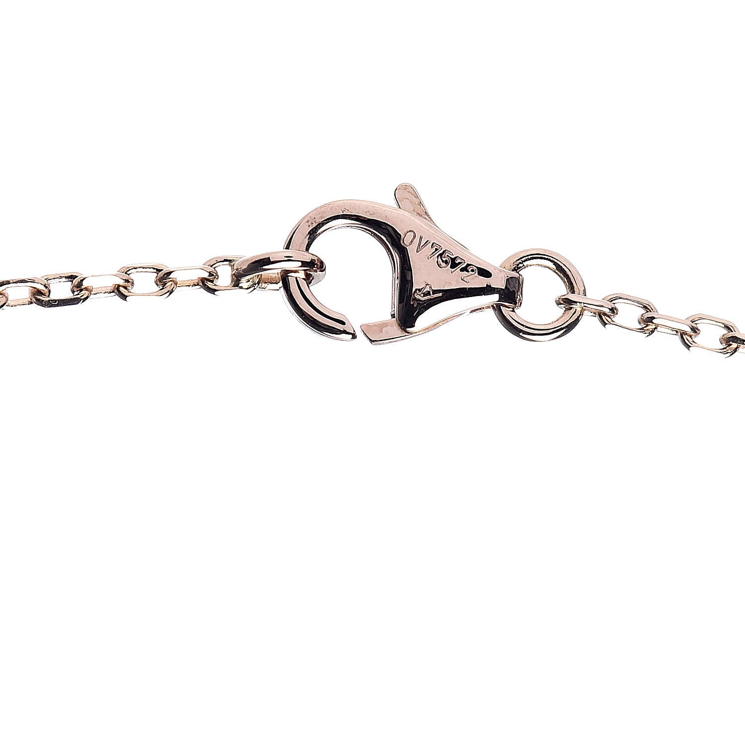 Cartier 18K Pink Gold Pink Sapphire XS Hearts and Symbols Necklace 4 of 6
