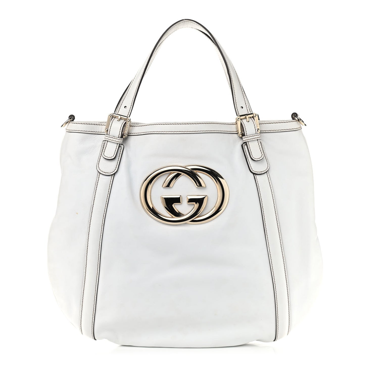 Calfskin Medium Britt Tote Off White