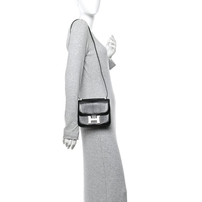 Hermes Lizard Constance 18 Black 2 of 12