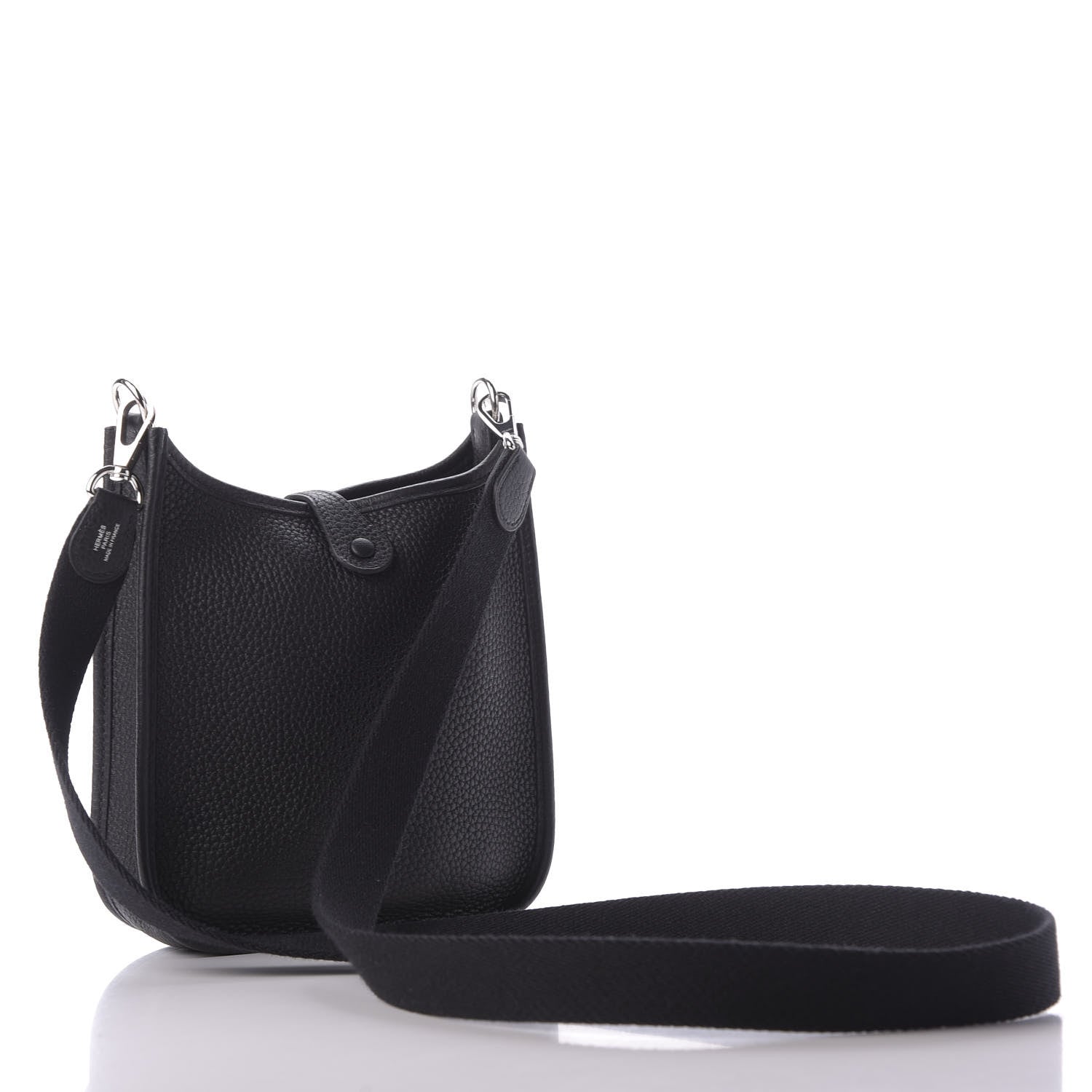 Hermes Taurillon Clemence Evelyne TPM Black 3 of 9