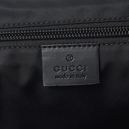 Gucci GG Supreme Monogram Calfskin Web Medium Flat Messenger Bag Beige Ebony Black 6 of 10