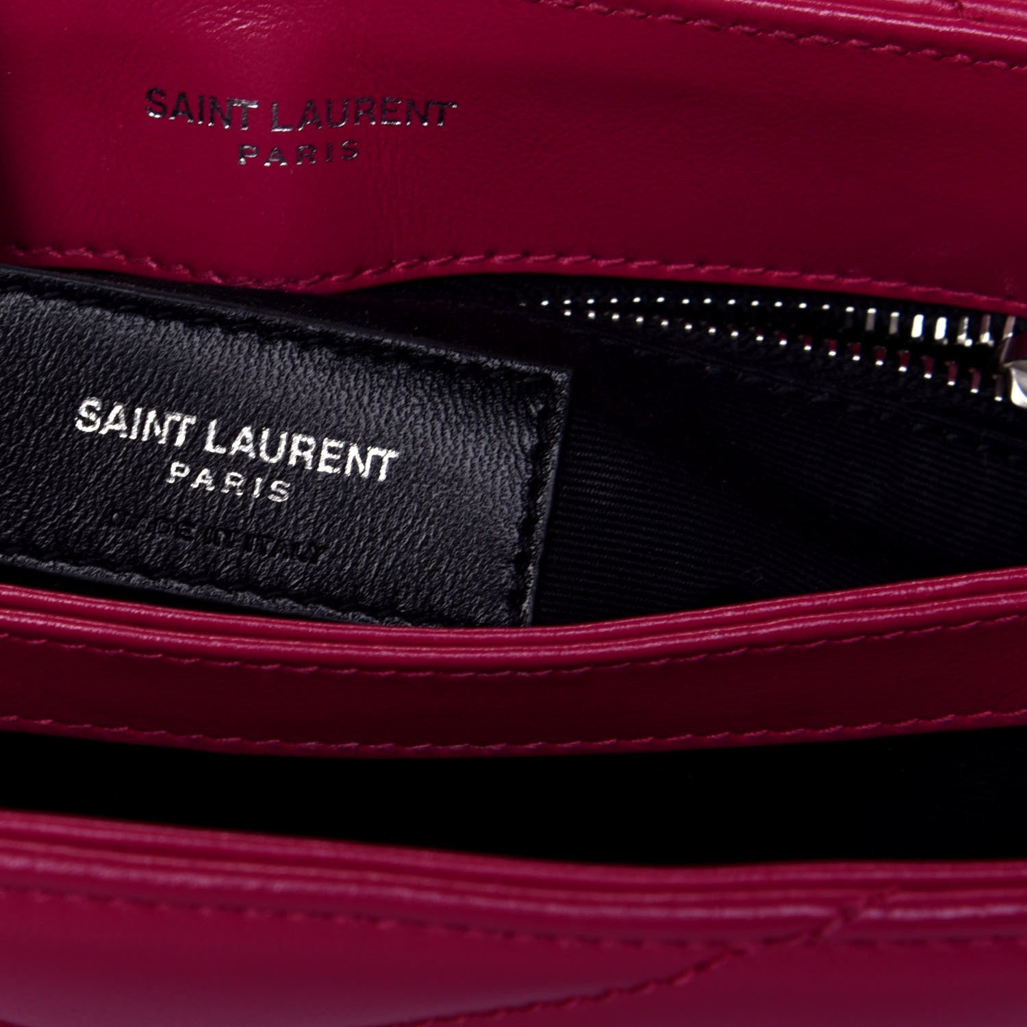 Saint Laurent Calfskin Y Quilted Monogram Toy Loulou Crossbody Bag Freesia 6 of 10