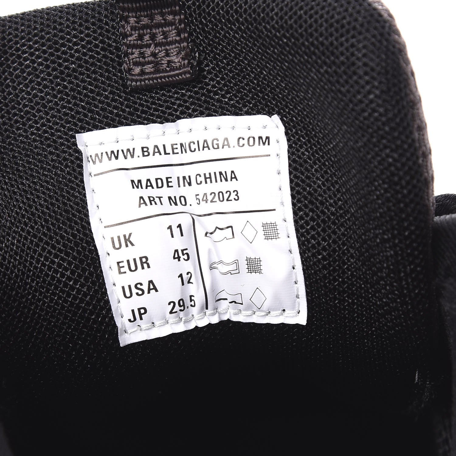 Balenciaga Mesh Nylon Mens Track Sneakers 45 Gris 8 of 8