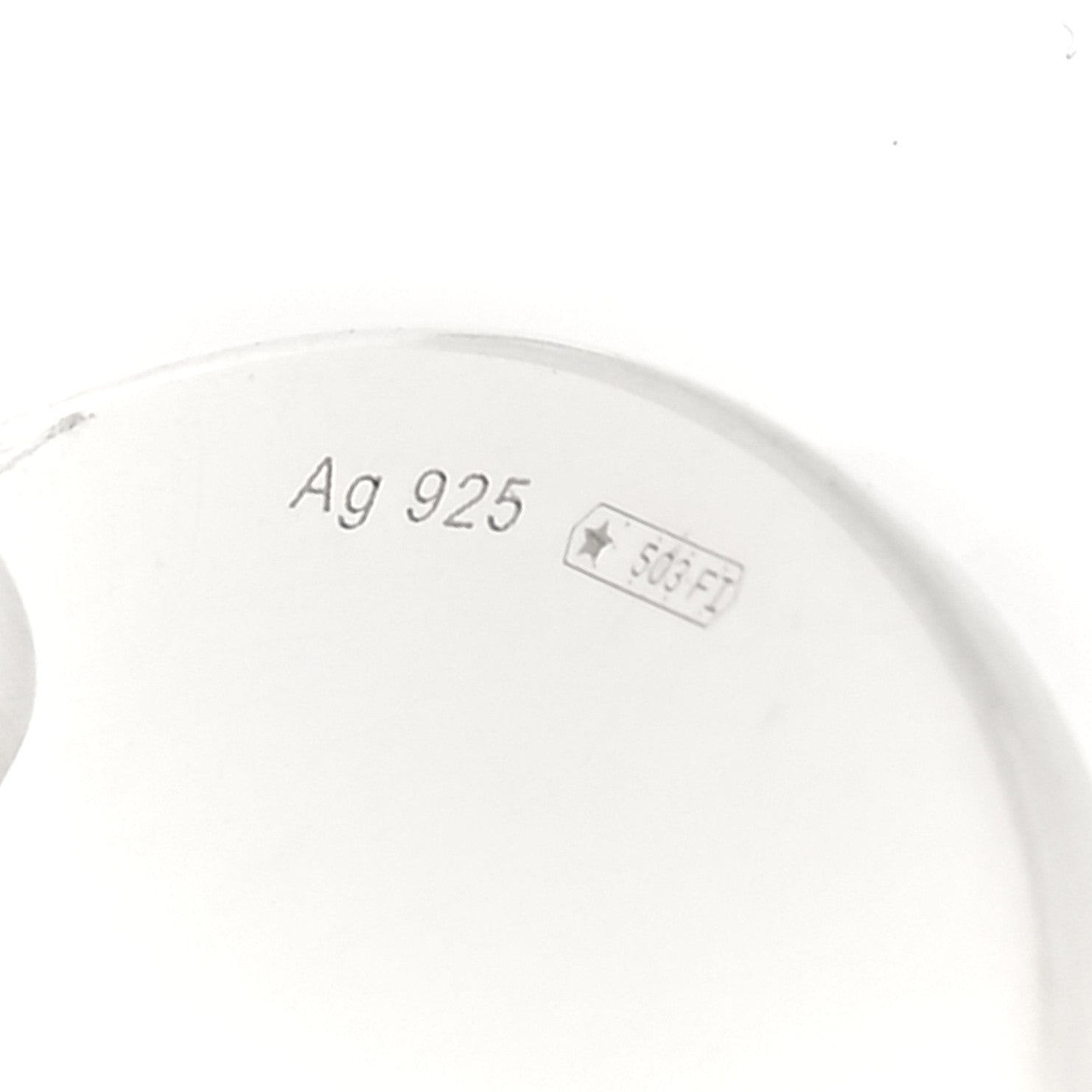 Gucci Sterling Silver Trademark Round Drop Earrings 4 of 4