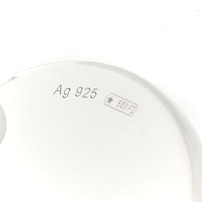 Gucci Sterling Silver Trademark Round Drop Earrings 4 of 4