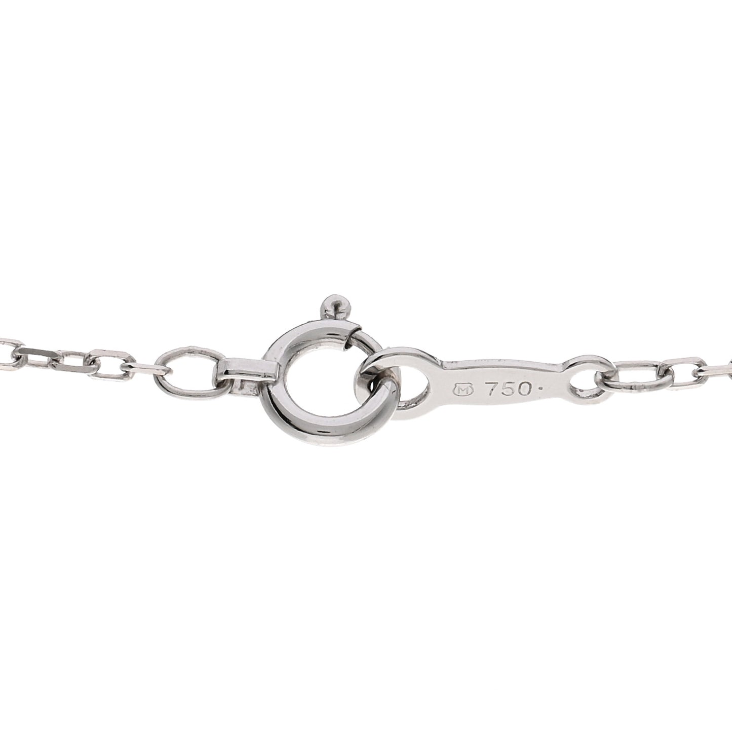 18K White Gold Diamond Akoya Pearl 8mm Morning Dew Pendant Necklace