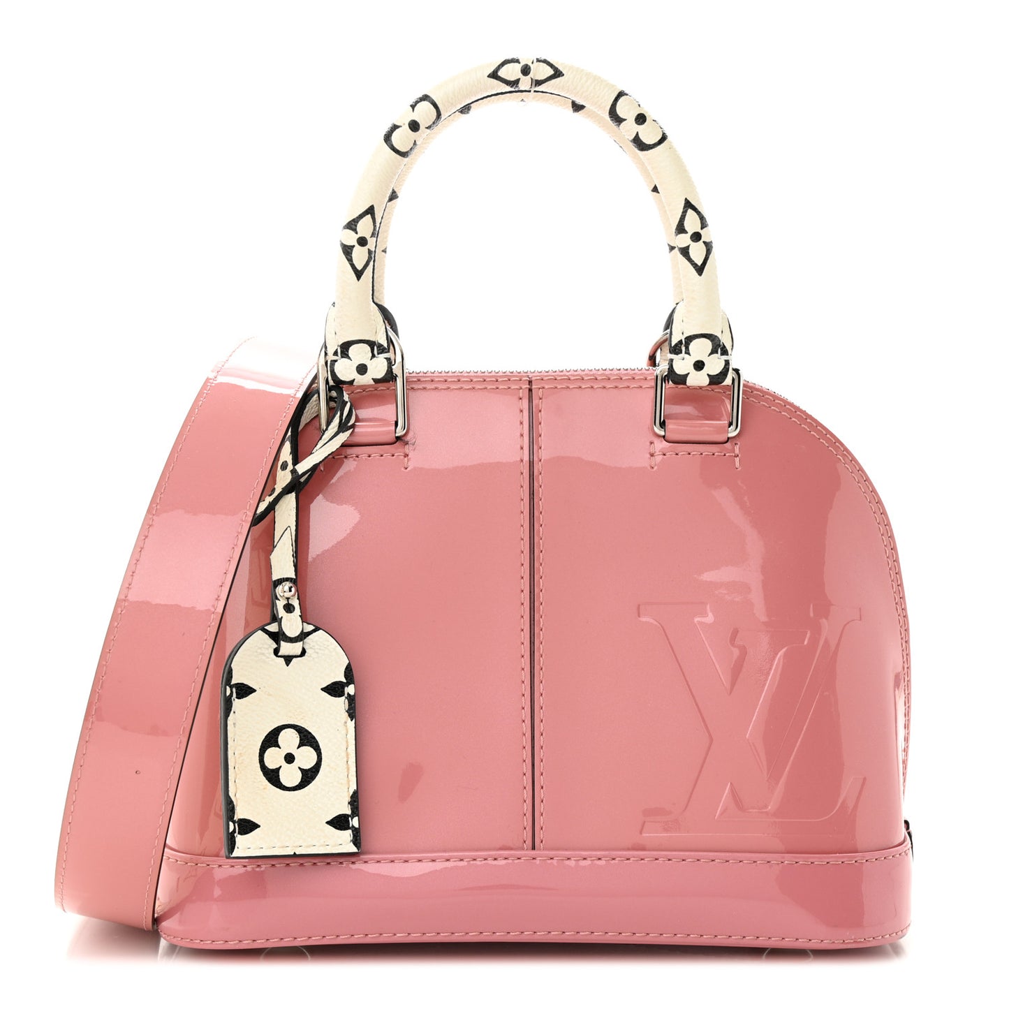 LOUIS VUITTON Patent Monogram Alma BB Rose Blush