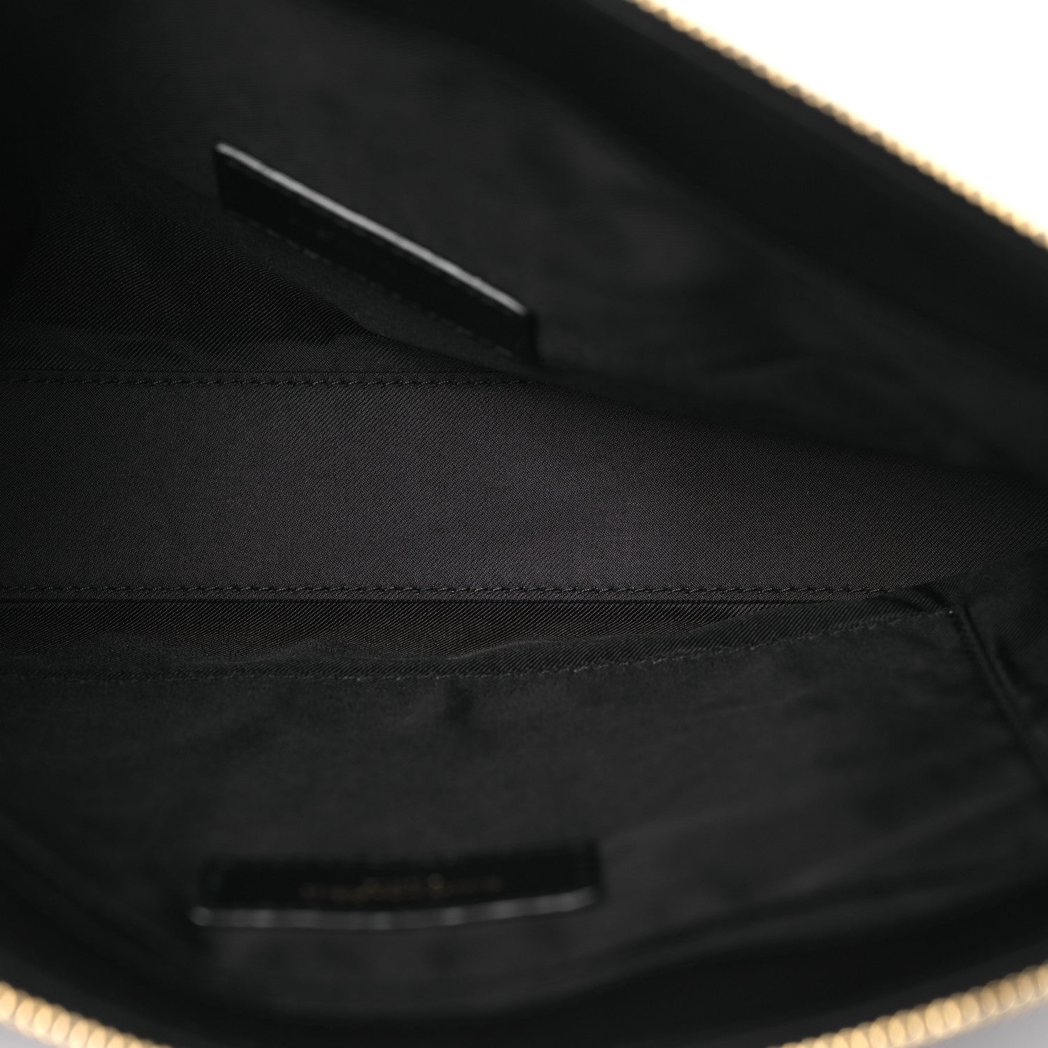 Saint Laurent Lambskin Quilted Gaby Cosmetic Pouch Black 5 of 10