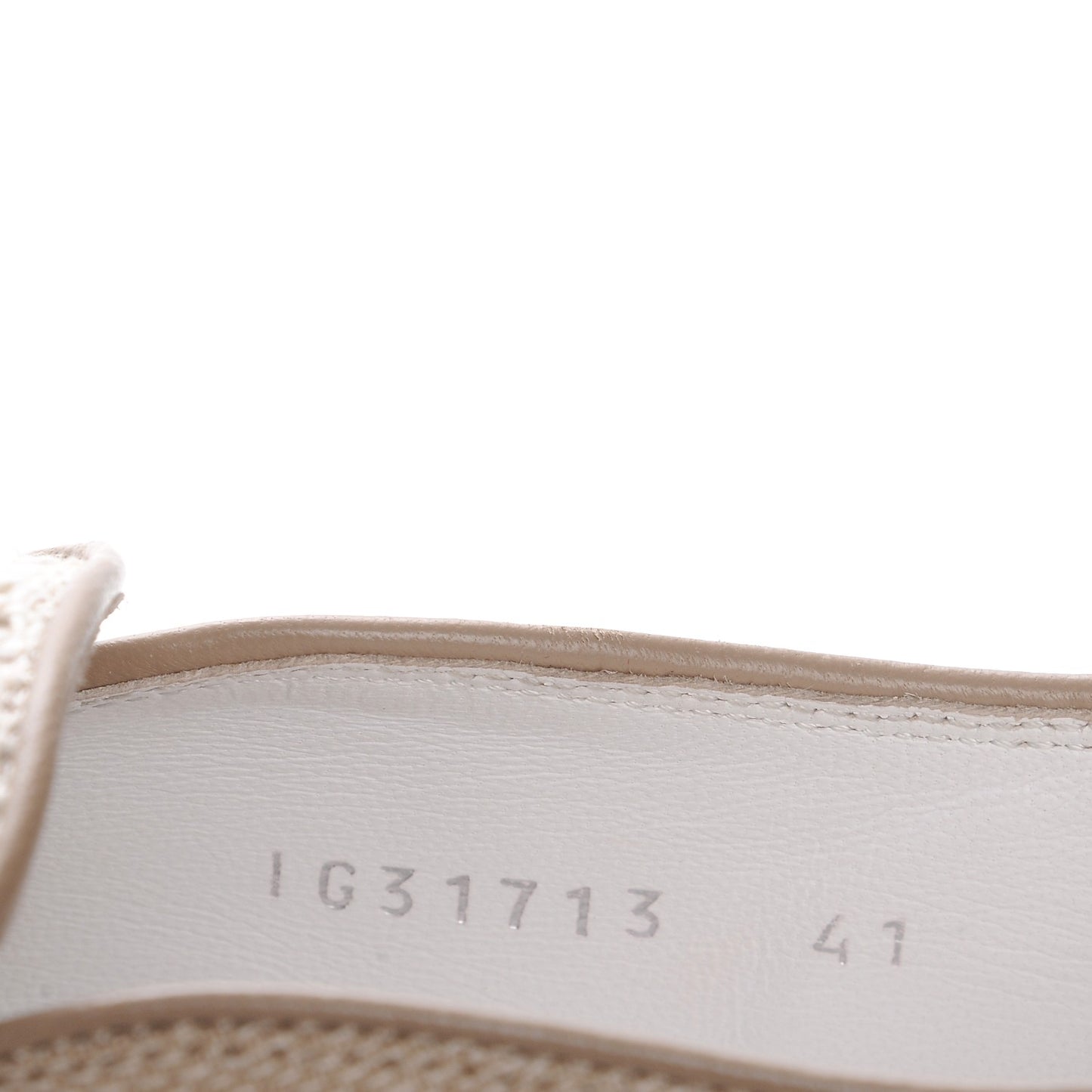 Fabric Mesh Sneakers 41 Beige