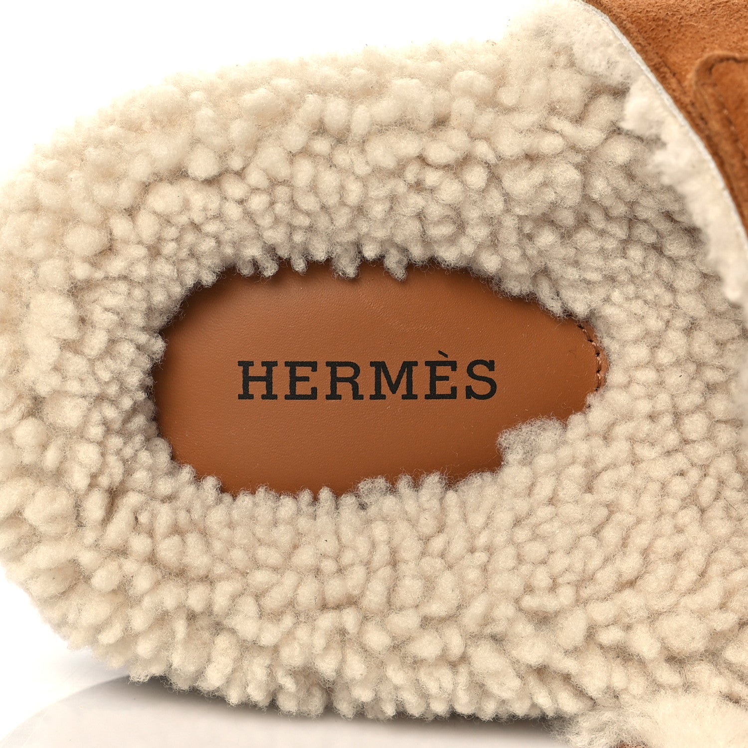 Hermes Suede Goatskin Woolskin Womens Chypre Sandals 36 Naturel Ecru 7 of 8