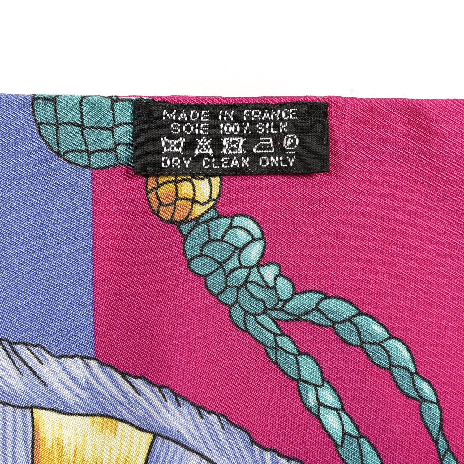 Hermes Silk Les Cles Maxi Twilly 3 of 3
