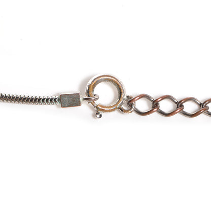 Chanel Baguette Crystal CC Necklace Silver 4 of 6