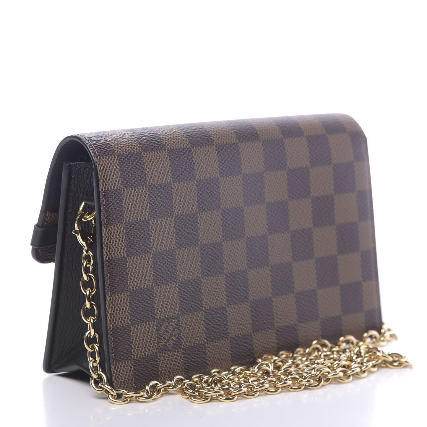 Damier Ebene Vavin Chain Wallet Black